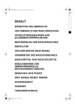 vor gebrauch der waschmaschine