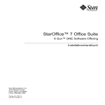 StarOffice 7 Office Suite - Installationshandbuch