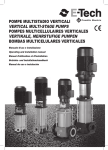 pompe multistadio verticali vertical multi-stage - E