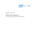 Email Gateway 7.x Installation Guide for Blade Servers