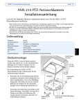 AXIS 21 PTZ Netzwerkkamera Installationsanleitung