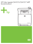 HP Color LaserJet CM1015/CM107 MFP User - Hewlett