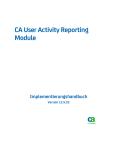 CA User Activity Reporting Module