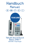 Yakumo QuickStick Basic DVB-T Handbuch