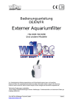 Externer Aquariumfilter - WilTec Wildanger Technik GmbH