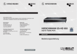 HIRSCHMANN 2S-HD 950 HDTV-TWIN PVR Bedienungsanleitung