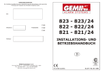 Installations- Bedienungsanleitung... - Gemini
