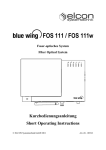 FOS 111 / FOS 111w - Elcon Systemtechnik