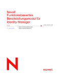 Novell Funktionsbasiertes Bereitstellungsmodul für Identity Manager