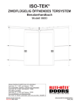 ISO-TEK® ZWEIFLÜGELIG ÖFFNENDES TÜRSYSTEM