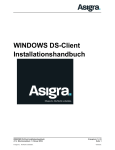 WINDOWS DS-Client Installationshandbuch