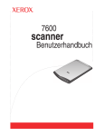 7600 Scanner Benutzerhandbuch