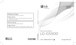 Bedienungsanleitung LG GS500 Cookie Plus