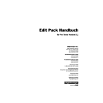 Edit Pack Handbuch Version 5.1