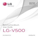 Bedienungsanleitung LG G Pad V500