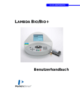 Benutzerhandbuch Lambda Bio/Bio+