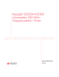 Keysight 53220A/53230A Universeller 350-MHz