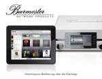 iPad® Anleitung - Burmester Network Products : Support-Area