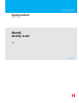 Benutzerhandbuch für Novell Identity Audit 1.0