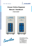 Knauer Online Degasser Manual / Handbuch