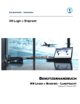 KN Login » Shipment BENUTZERHANDBUCH