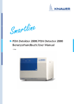 Softwaresteuerung des Smartline PDA Detector 2800