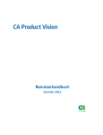 CA Product Vision - Benutzerhandbuch