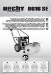 original instructions for use petrol sweeper - Hecht