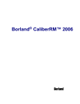 Borland® CaliberRM™ 2006