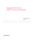 Keysight InfiniiVision 6000 X-Series Oszilloskope Benutzerhandbuch
