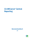 CA ARCserve Central Reporting