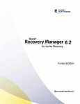 Recovery Manager for Active Directory Forest Edition