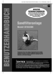 Gebrauchsanleitung Sandfilteranlage