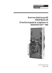 Kommunikationsprofil PROFIBUS DP Erweiterungskarte eingebaut