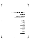 SampleCell II Plus Handbuch Version 2.1.1 fur Machintosh