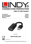 USB 3.0 VGA Adapter www.lindy.com