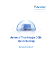 Benutzerhandbuch für Acronis True Image OEM Quick