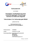 Schlussbericht Konzeption und Realisierung eines industriell