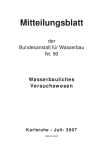 Mitteilungsblatt - Bundesanstalt für Wasserbau