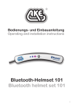 Bluetooth-Helmset 101 Bluetooth helmet set 101
