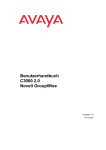 Benutzerhandbuch C3000 2.0 Novell GroupWise