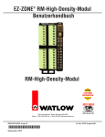 EZ-ZONE RM-High-Density-Modul Benutzerhandbuch