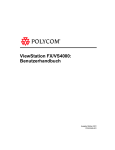 Polycom Viewstation EX/FX/4K Manual