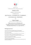 Mechanische und Thermische Untersuchungen zur