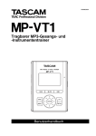 Benutzerhandbuch für TASCAM MP-VT1