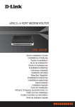 ADSL2+ 4-PORT MODEM ROUTER DSL