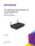 NETGEAR AC1200 Smart WiFi Router with External Antennas