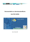 Dokumentation zur Benutzeroberfl&auml;che KALYPSO WSPM