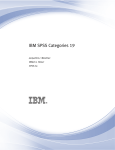 IBM SPSS Categories 19