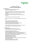 Schneider Electric GmbH Allgemeine Gesch&auml;ftsbedingungen
